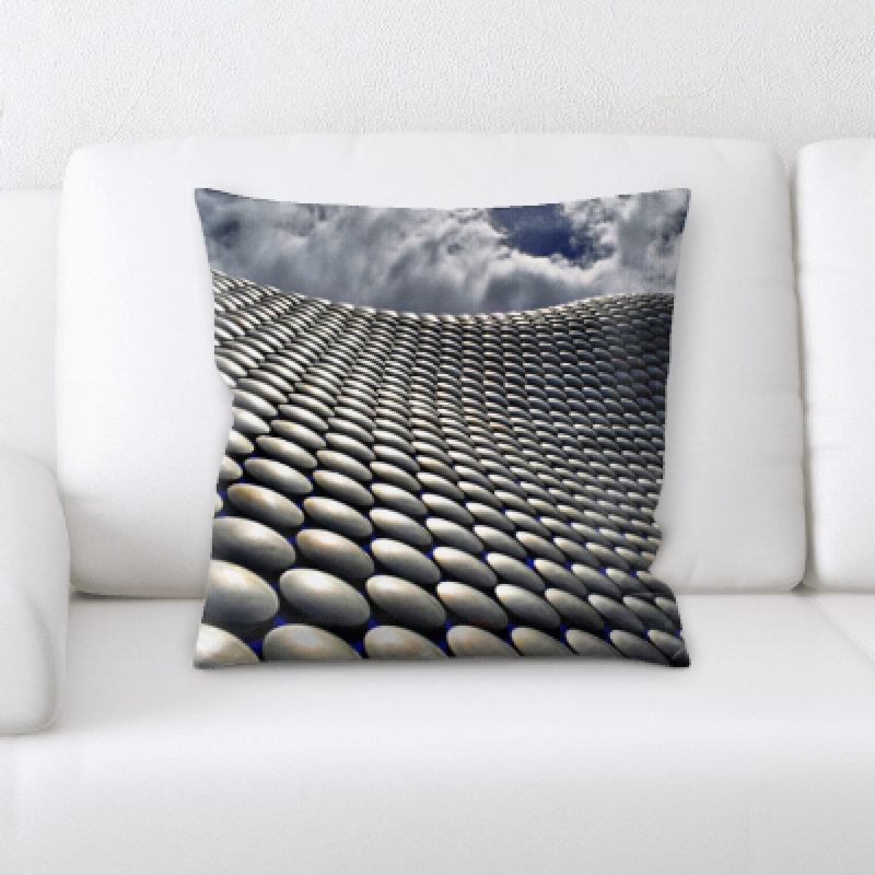 Geometric Microsuede Throw Pillow