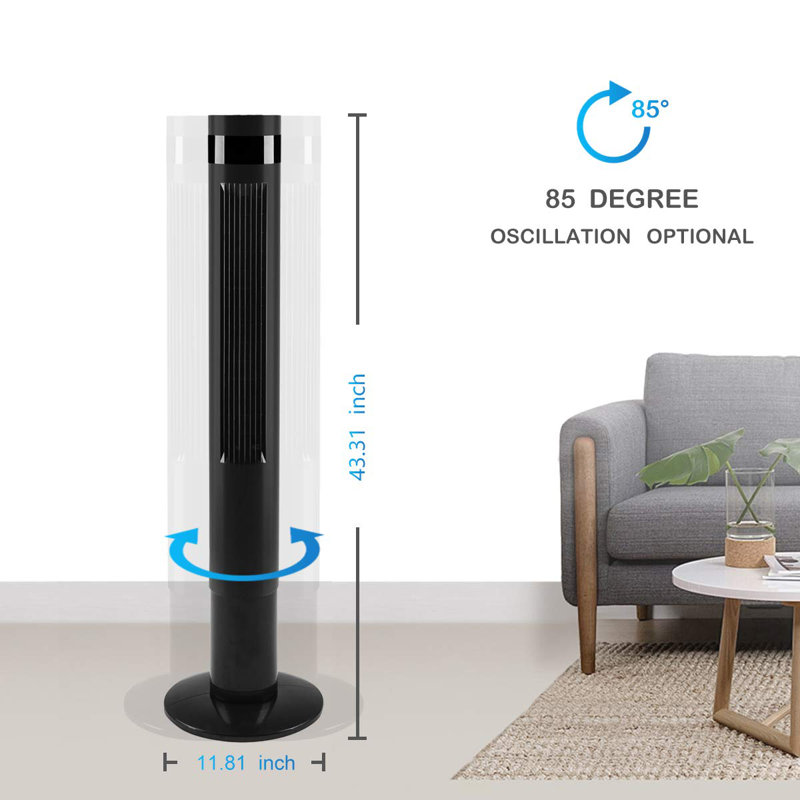 Ventilateur oscillant sans lame 43 "