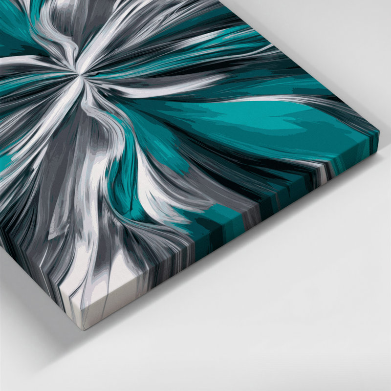 Art numérique sur toile 30 "Abstraction numérique", H 20 po x l 24 po