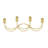 Cosmoliving By Cosmopolitan Gold Metal Contemporary Candelabra