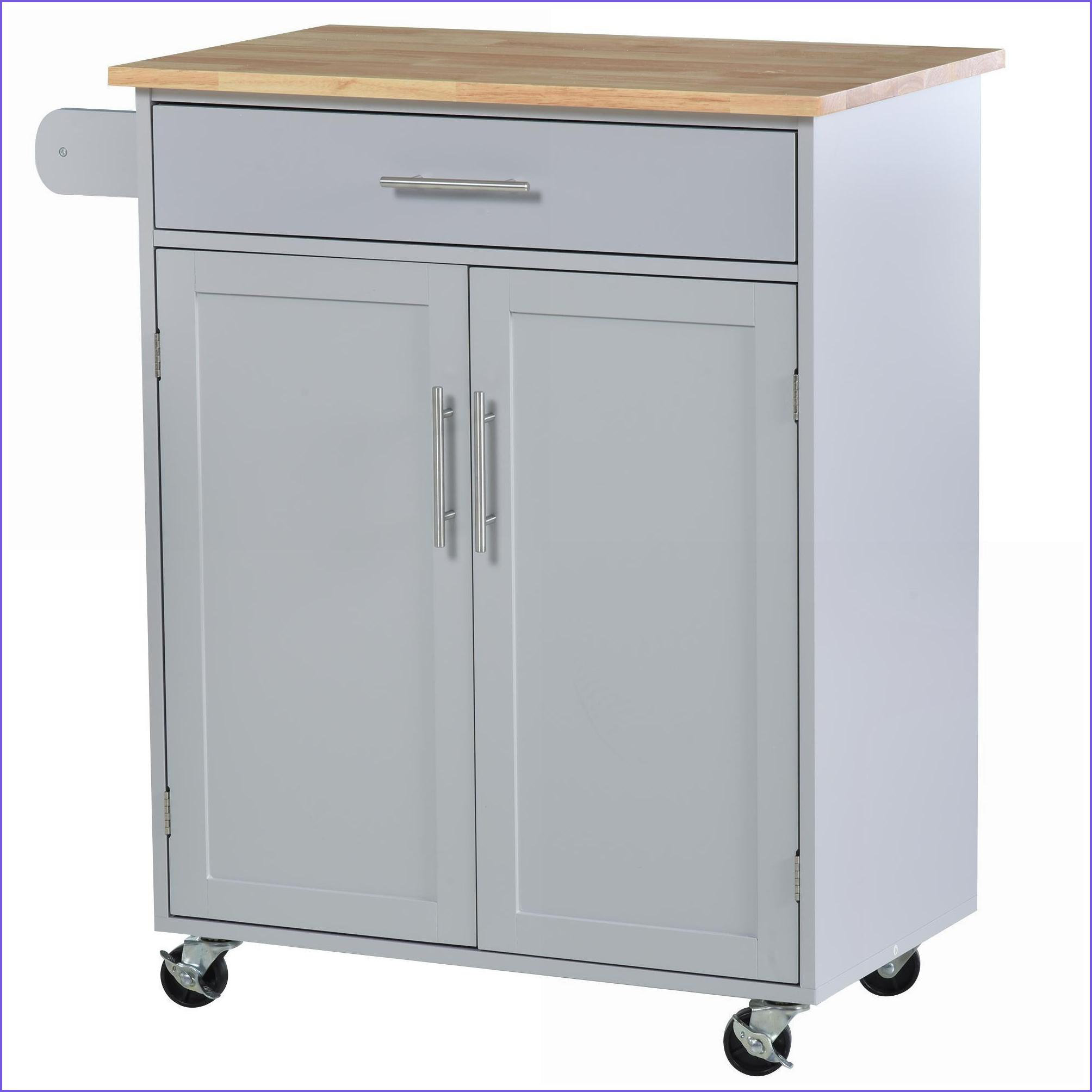 Latitude Run® Kitchen Island Cart Rolling with Drawer, Storage Cabinet ...