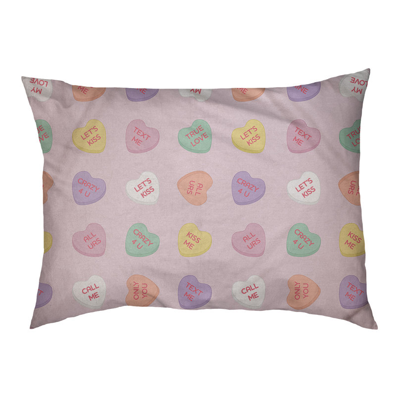 Coussin de conception des fêtes, Rose, Large L 40 po x l 50 po