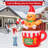 Christmas Inflatables 6 Ft Inflatable Gingerbread Man Sitting In Hot Cocoa Mug Scene With Built-in Leds
