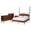 Ensemble de chambre à coucher festonnée 4 pièces Baxton Studio Hoffman-126636356-126636358
