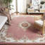 Tapis rose / ivoire en laine / coton touffeté à la main Stenberg-708040016