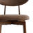 4-Piece Cotton-Linen Set With Curved-Back Wooden Dining Chairs-120424339