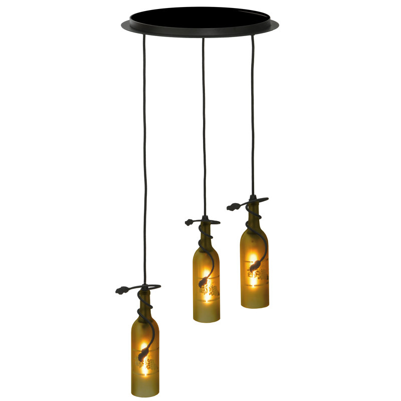 Metro Fusion 3 - Light Pendant, Frosted Green