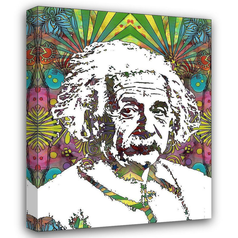 Art sur toile tendue de la collection Red Russel Studio® Dean Russo, Einstein 5, H 18 po x l 15 po