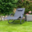 Pearsall Reclining Sun Lounger with Cushion-857039429