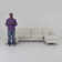 123.62‘’ Oversized Upholstered 6 Seater Modular Sectional Sofa