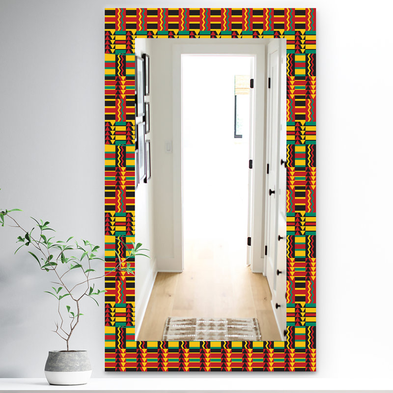 Miroir de salle de bain africain/meuble-lavabo, H 39,4 po x l 29,5 po