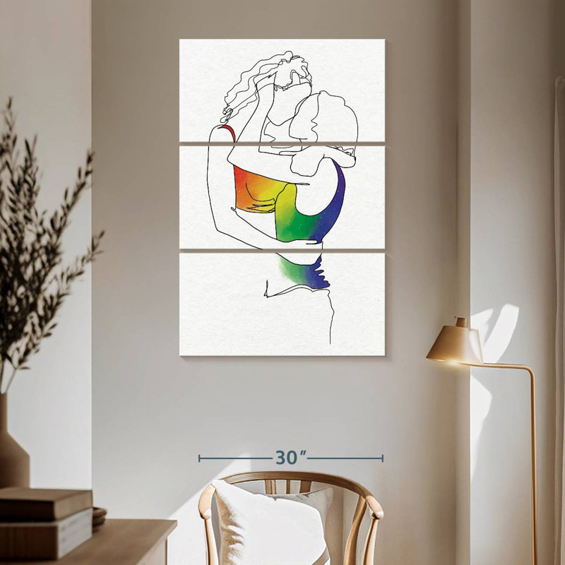 Lesbians In Love, 65" H x 42" W