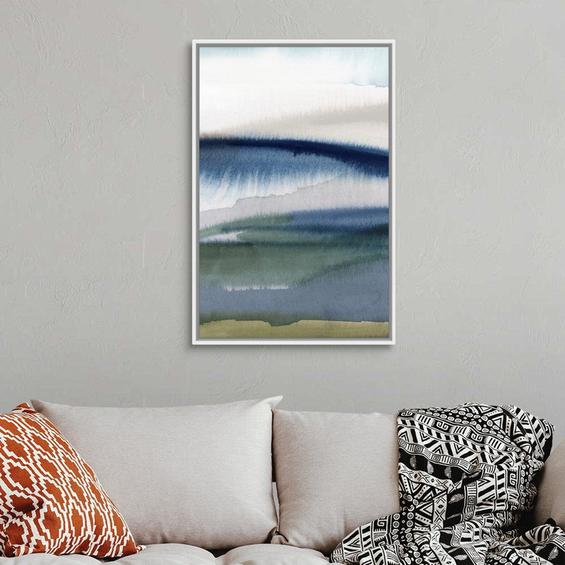 "Événement III" par Isabelle Z - reproduction d'art, Toile blanche encadrée, H 38 po x l 26 po x P 1,75 po