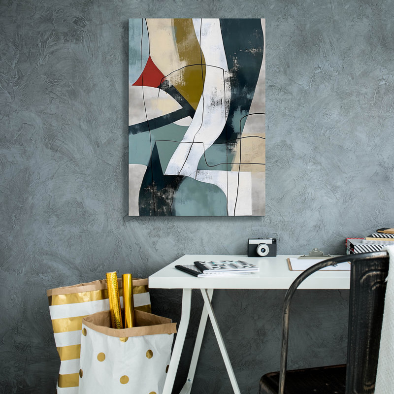 Art mural sur toile 18 "x 26" Latitude Run «Abstract Oil No 2» par Andreas Magnusson, H 26 po x l 18 po x P 0,75 po
