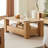 Modern Burlywood Solid Wood Rectangular Coffee Table