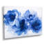Velours bleu blanc, pivoines bleues - pivoines, art mural-1651694525-1825531531