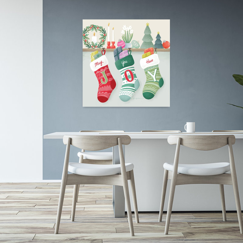 Art contemporain de Noël avec bougies, H 32 po x l 32 po