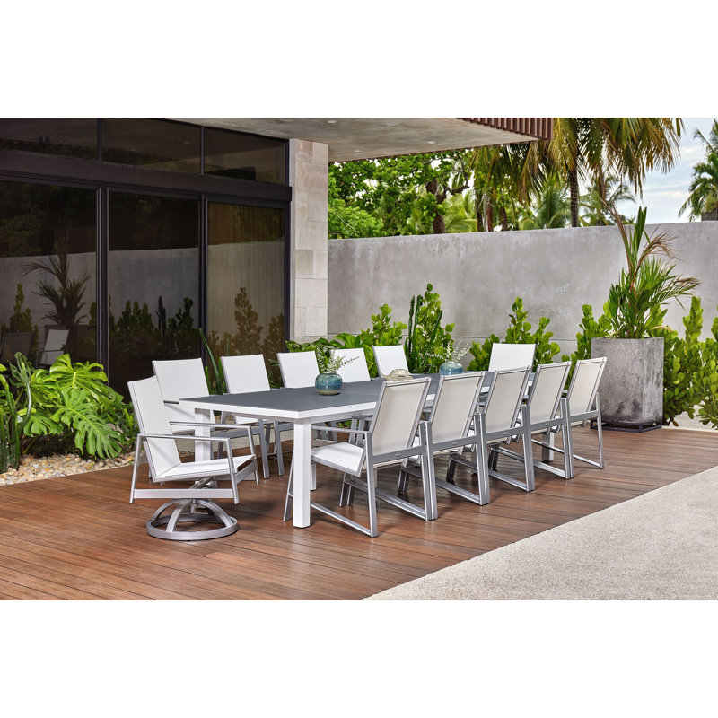 Parsons Tables Outdoor Dining Table, 29.5" H x 140" W x 42" D