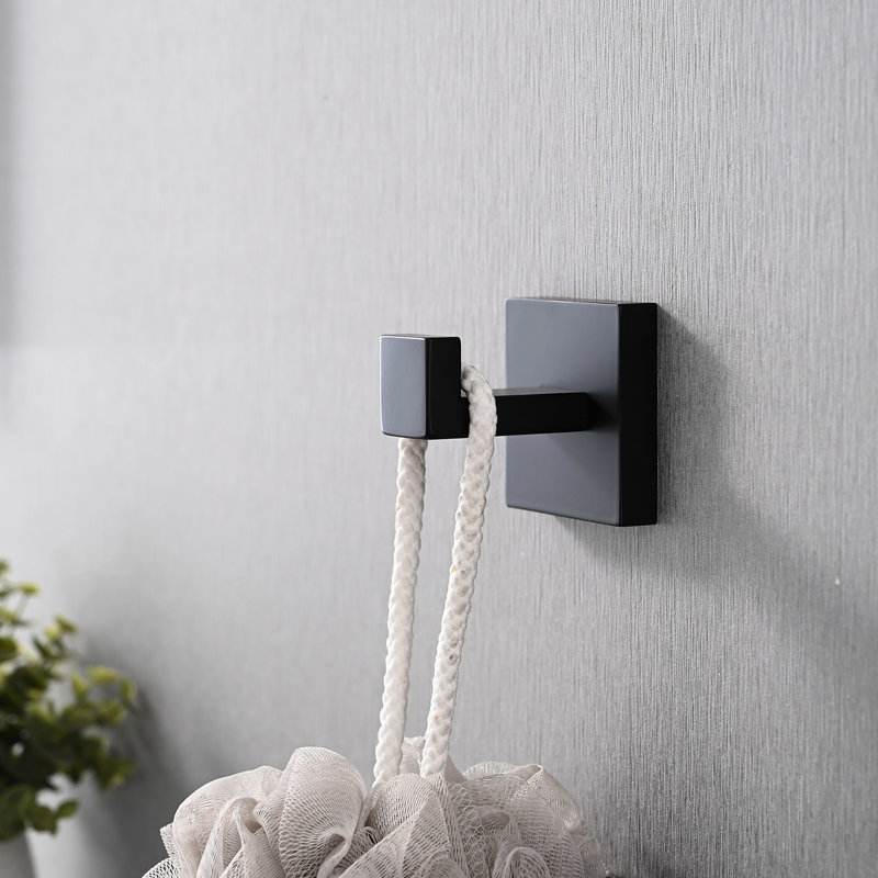 4 304 Stainless Steel Bathroom Appliance - Matte Black, Rust-, , Modern Appearance, Simple Installation For Different Rooms Hardware Aggregation Steel, , Style, Easy To Install Spaces