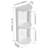 12" Bathroom Wall-Mounted Storage Rack, Float Mounting Design,(KD-Packing)-1991776580