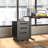 Fully Assembled 3-Drawer Mobile Metal File Cabinets with Lock,Rolling Metal Filing Cabinet for Home Office, Letter/Legal Size, Black-2044241077