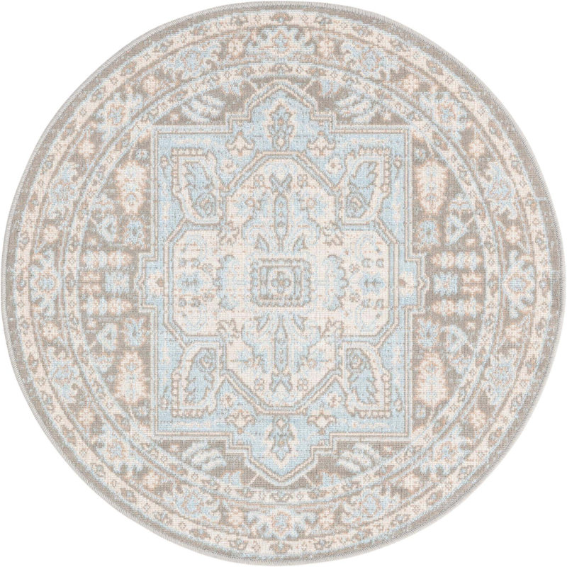 Shaundrelle Oriental Indoor Rug, Round 3'3"