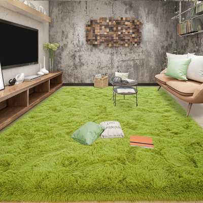 Solid Colour Shag Area Rug
