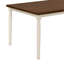 Classic 6-Piece Dining Set Wooden Table And 4 Chairs With Bench For Kitchen Dining Room