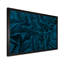 Lin bleu foncé - reproduction sur toile avec cadre flottant-726228973-726228976