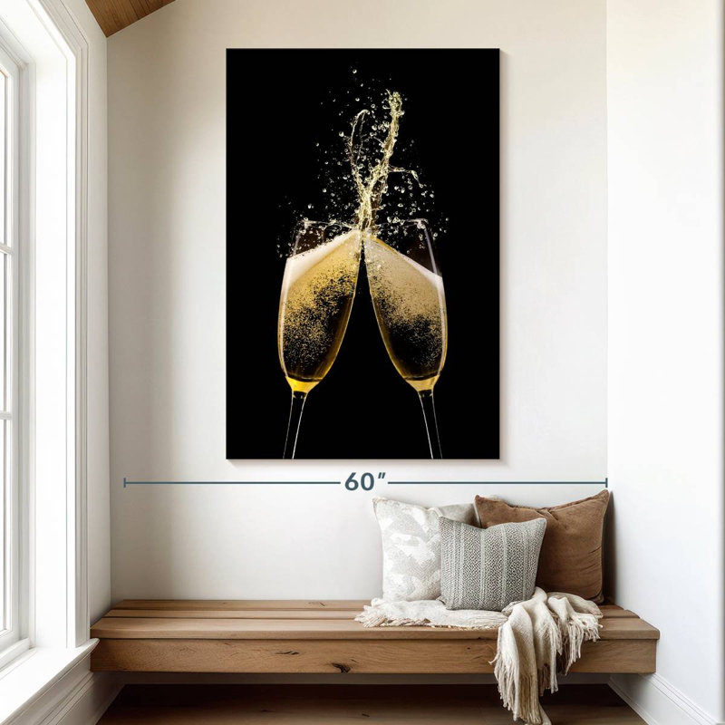 Yarlin Champagne Toast, 51" H x 34" W