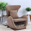 Chaises d'appoint avec rangement, chaise moderne en polyester brun pour la maison