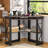 Lambrecht Corner Desk With Outlets & USB Ports, Triangle Computer Desk With Charging Station, Storage Shelf, Space Saving Writing Desk For Small Space-921511289