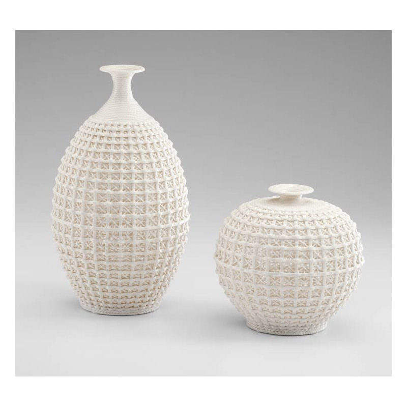 Diana Ceramic / Porcelain Table Vase, 14" H x 8" W x 8" D