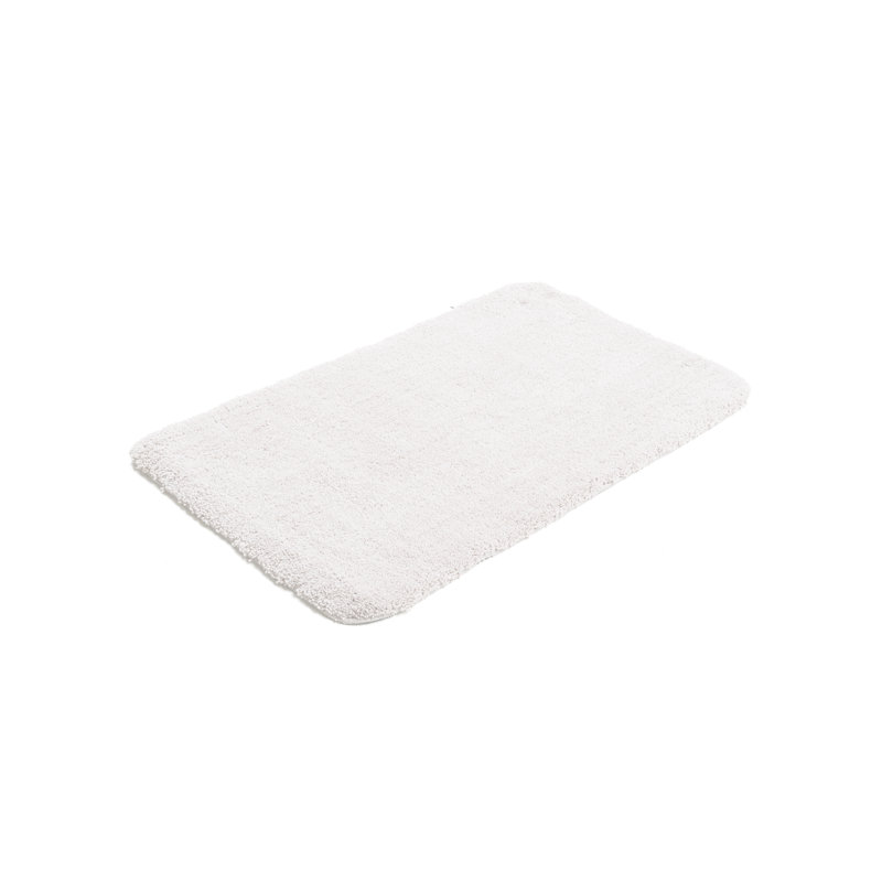 Rectangle Bath Rug, White, 70 x 120 cm