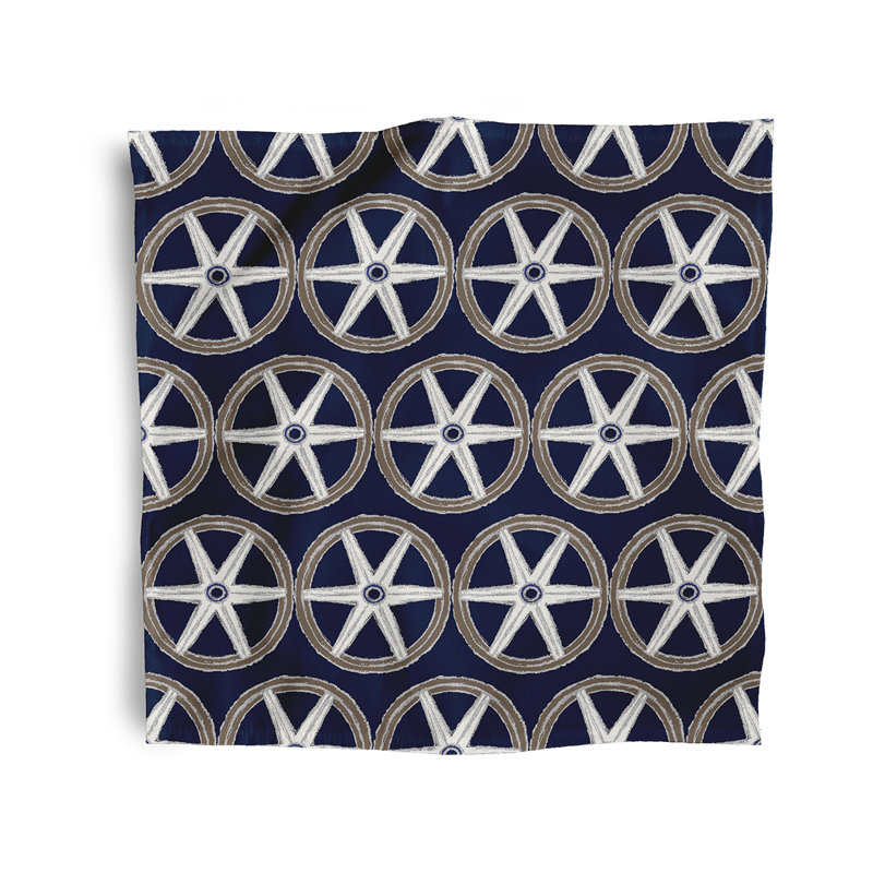 Jetmore Nautical Geo Lines Napkins, Navy