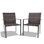  Ensemble de 2 chaises de patio pour l'extérieur Elegant