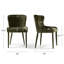 Chaise rembourrée avec accoudoirs encastrés Modern Luxury Chenille-1646930011