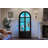 Freestanding Arch Display Cabinet with 3-Color Light Modes and Motion Sensor-1828923303