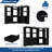86.8" W Closet System with 6 Drawers and 4 Hanging Rods-659176969