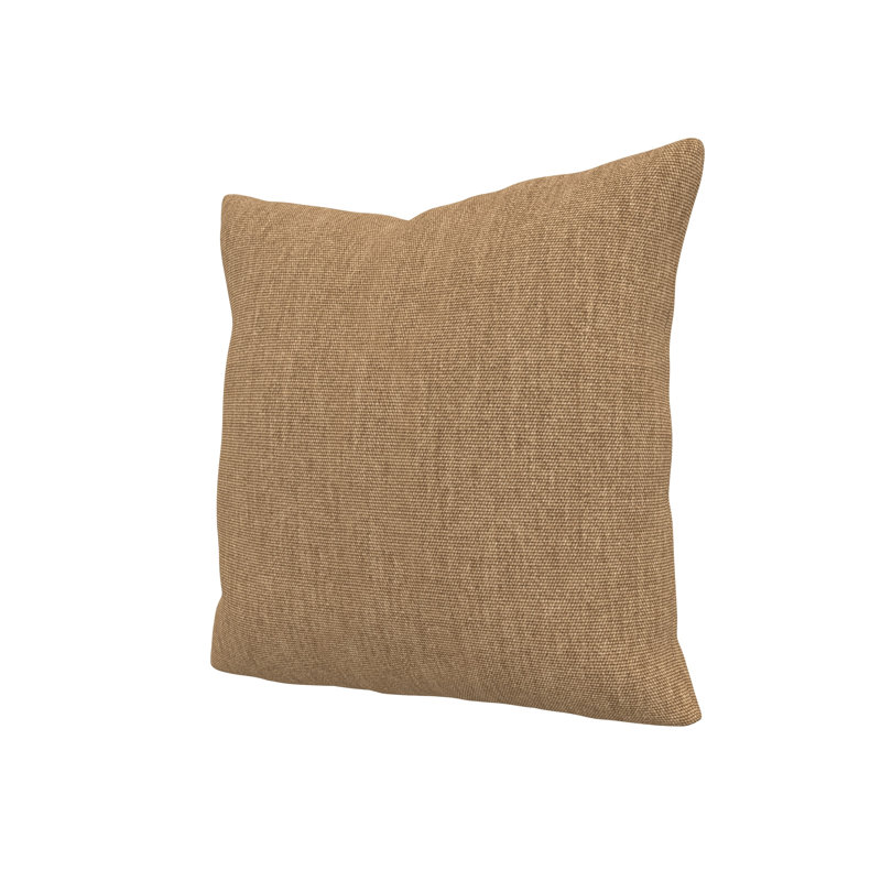Gabi Sunbrella® Indoor/Outdoor Throw Pillow, Square 18", Canvas Heather Beige Sunbrella® Canvas