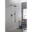 Matte Black Wall Mounted Bathroom Shower - With High 10" Stainless Steel Rain Showerhead And Handheld Shower, 2 Way Valve Head Kit
