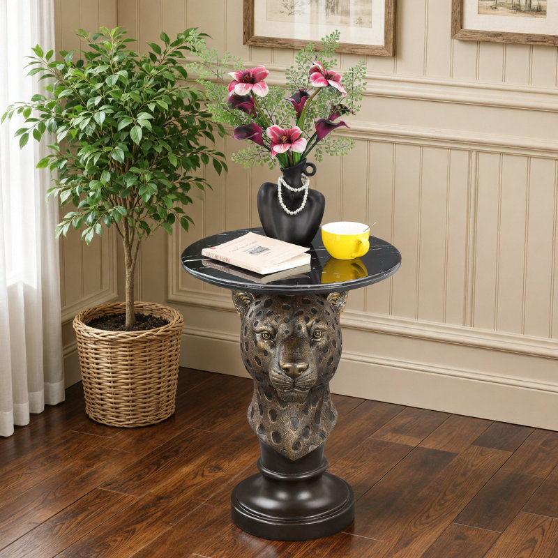 Table d'appoint Leopard Head