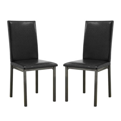 Ensemble de 2 chaises d'appoint rembourrées