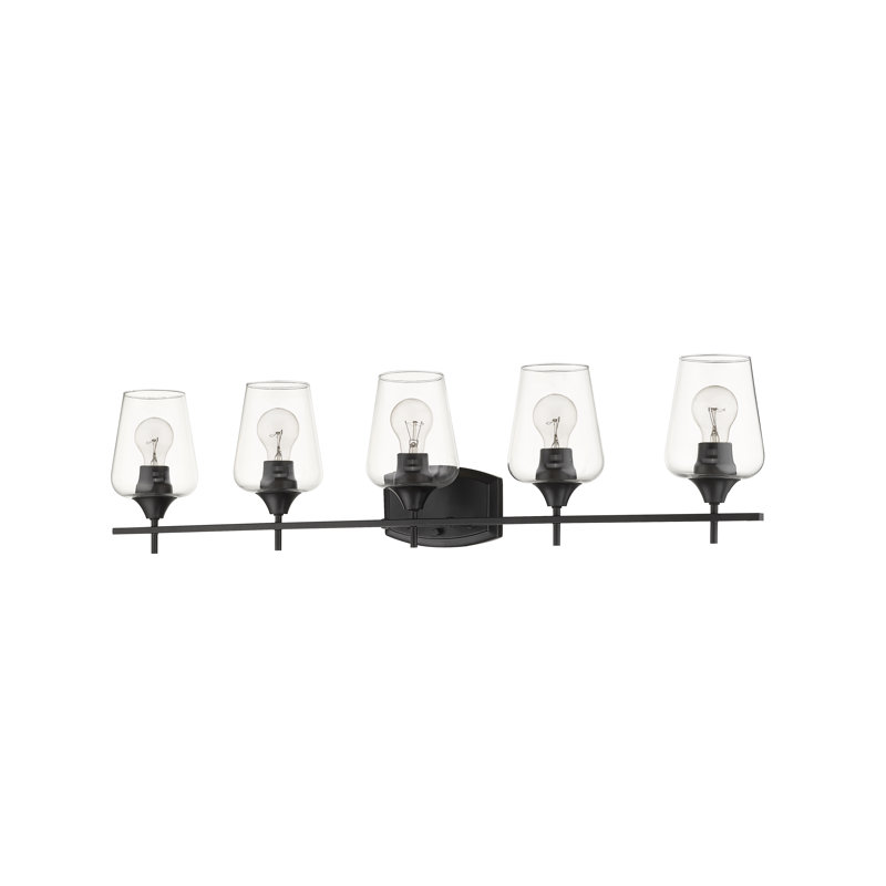 Dahlya 5 - Light Dimmable Vanity Light, Matte Black