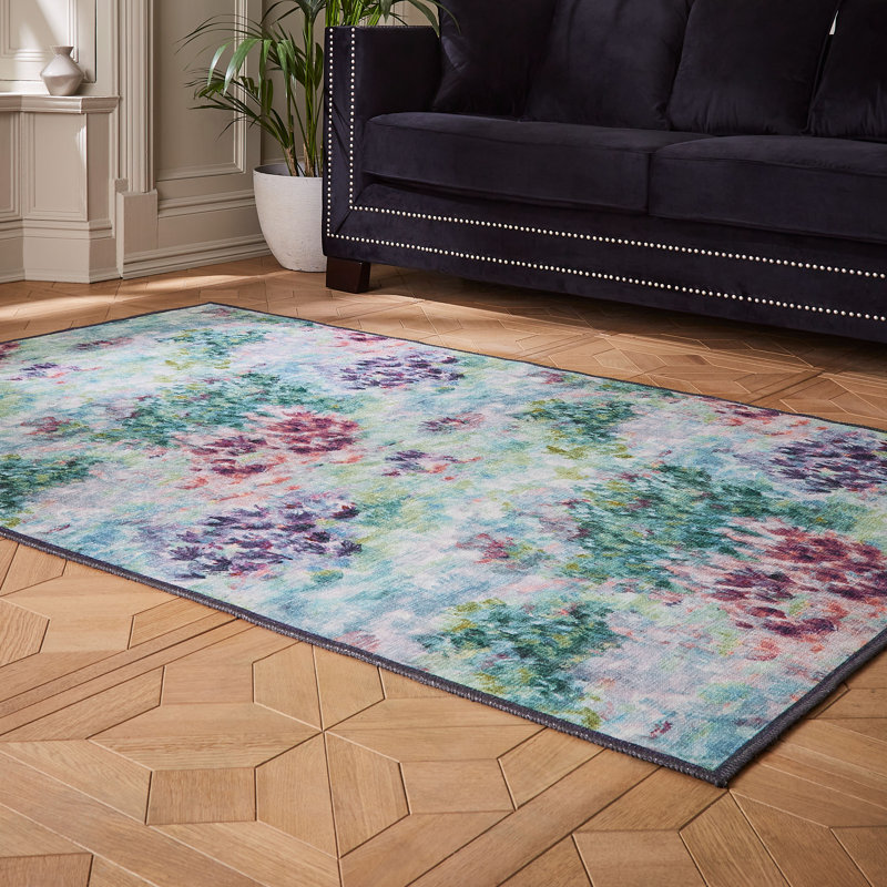 Clarke & Clarke Floral Digitally Printed 152cm X 230cm Area Rug