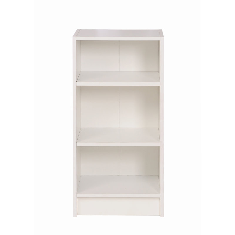 Zaira 80cm H x 40cm W Standard Bookcase, White, 80cm H x 40cm W x 30cm D