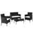 Latischa 4 - Person Patio Conversation Set with Cushions-1107965922