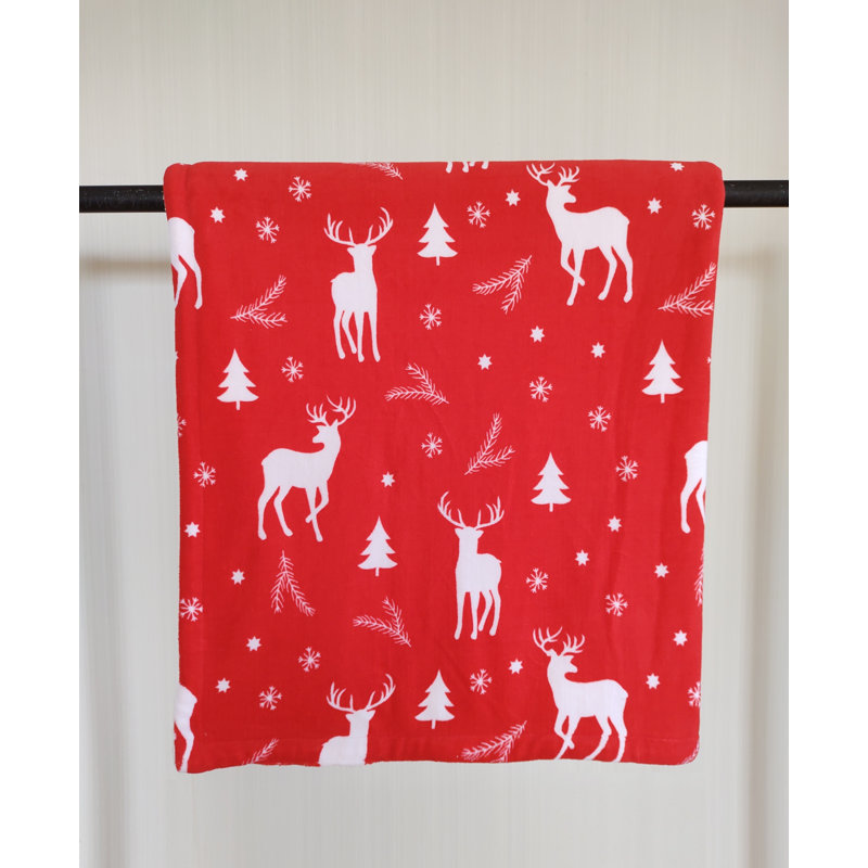 Damariscotta Blanket, Red/White