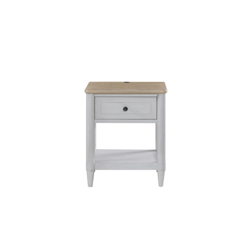 Petite table de chevet pour adolescent - ciment et sable