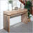 Rustic Wooden Console Table with 3 Drawers